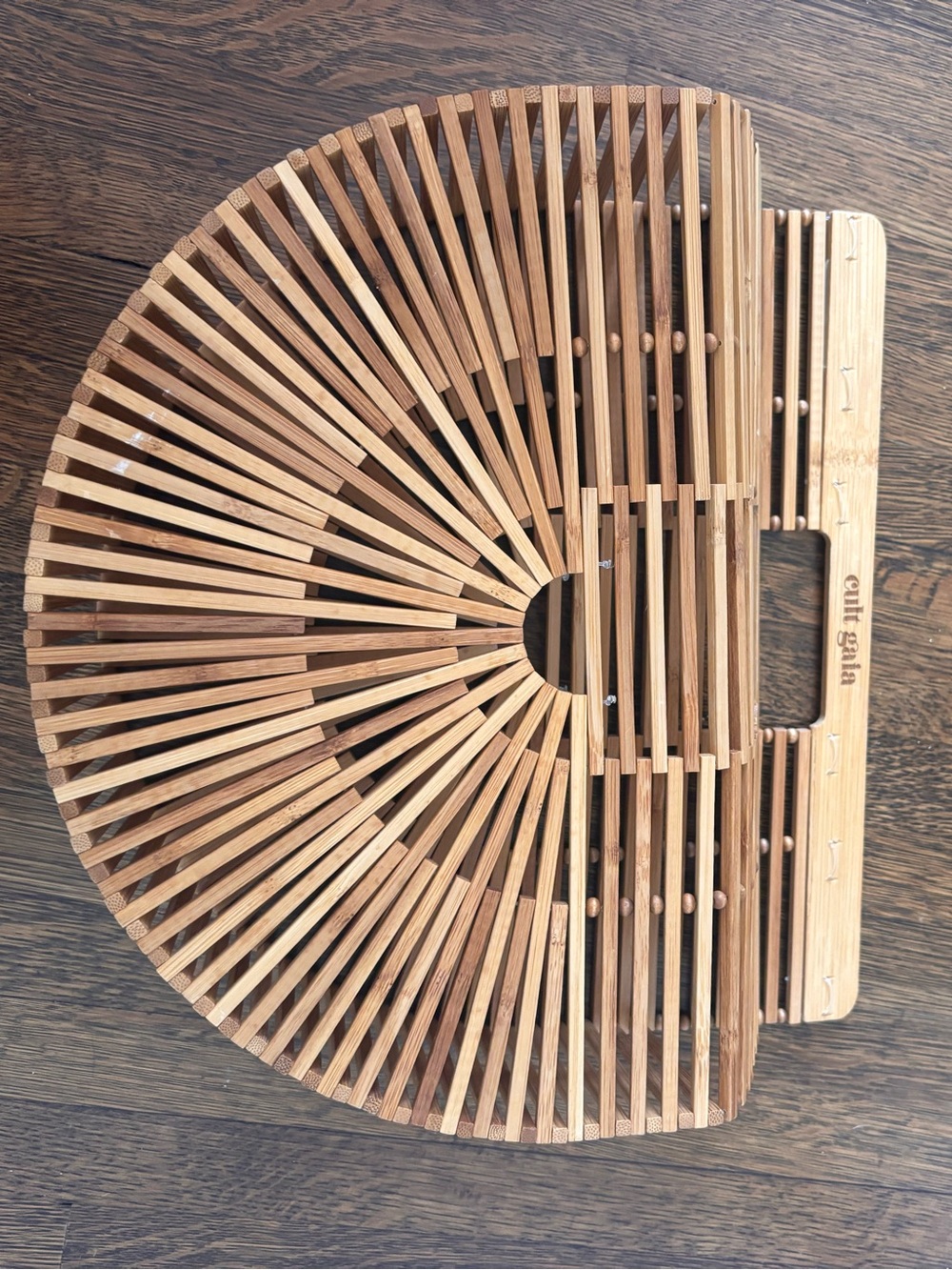 cult gaia Natural Bamboo Ark Large Clutch - Picture 5 of 6